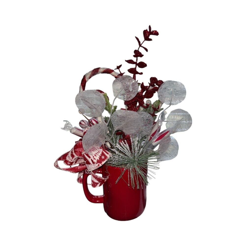 Rae Dunn "Sweet Holiday Wishes" Christmas Mug Arrangement | Farmhouse Decor